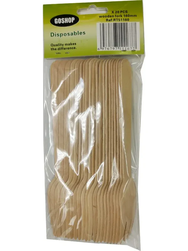 Wooden Fork 160mm*20pcs